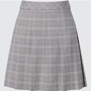 Uniqlo Pleated A-Line Mini Skirt - Size M - Gray